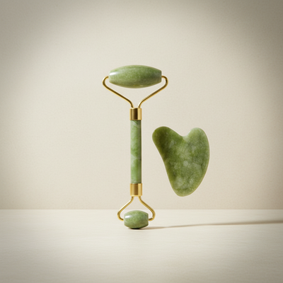 Jade Roller & Gua Sha Facial Massage Set